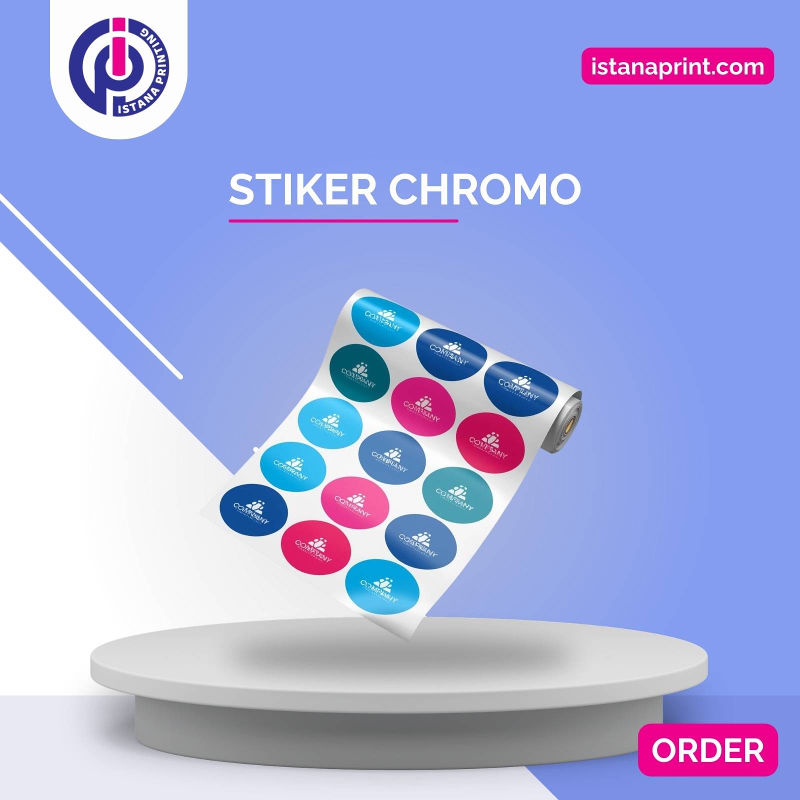 Tempat Cetak Murah Stiker Chromo di Jakarta