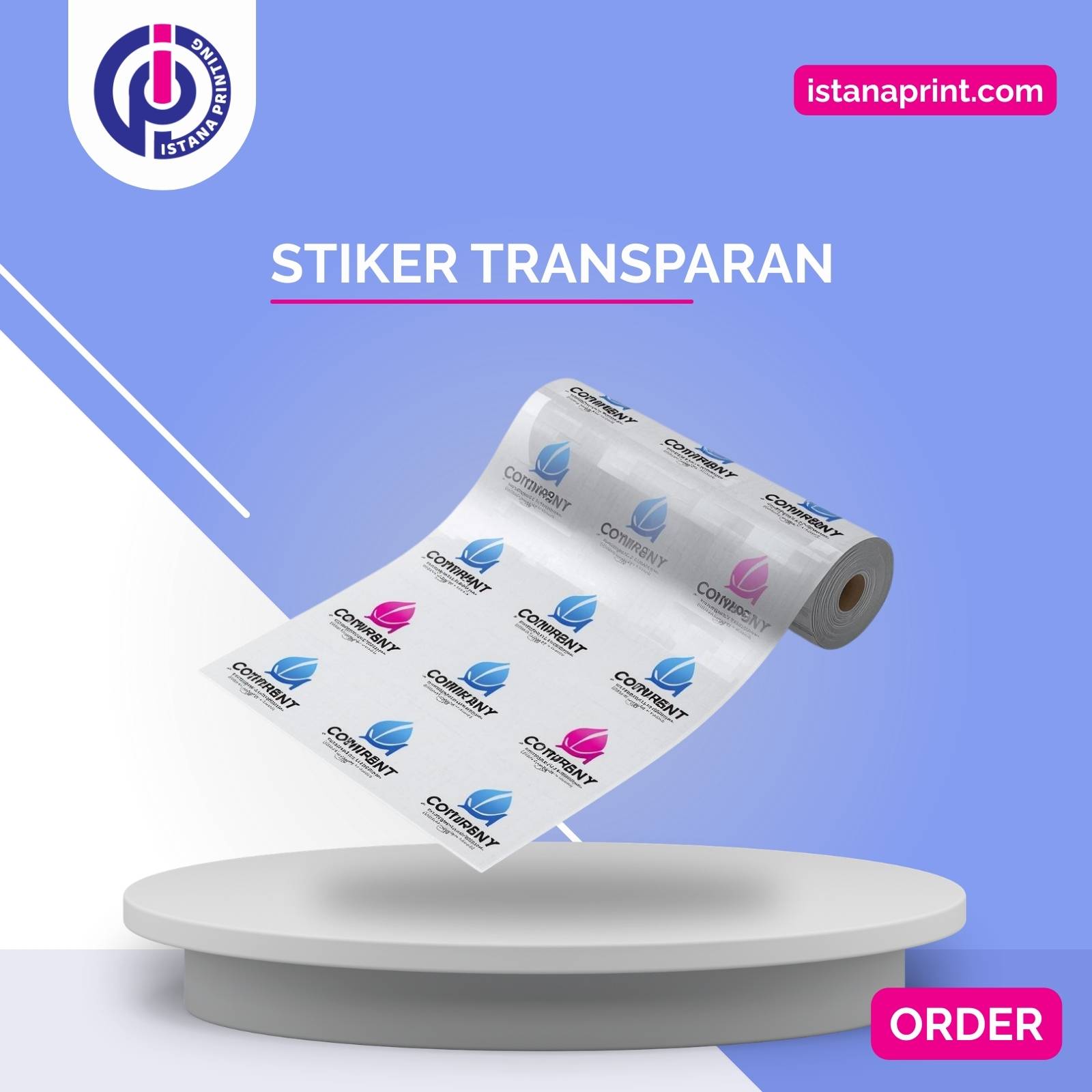 Tempat Cetak Murah Stiker Transparan Jakarta