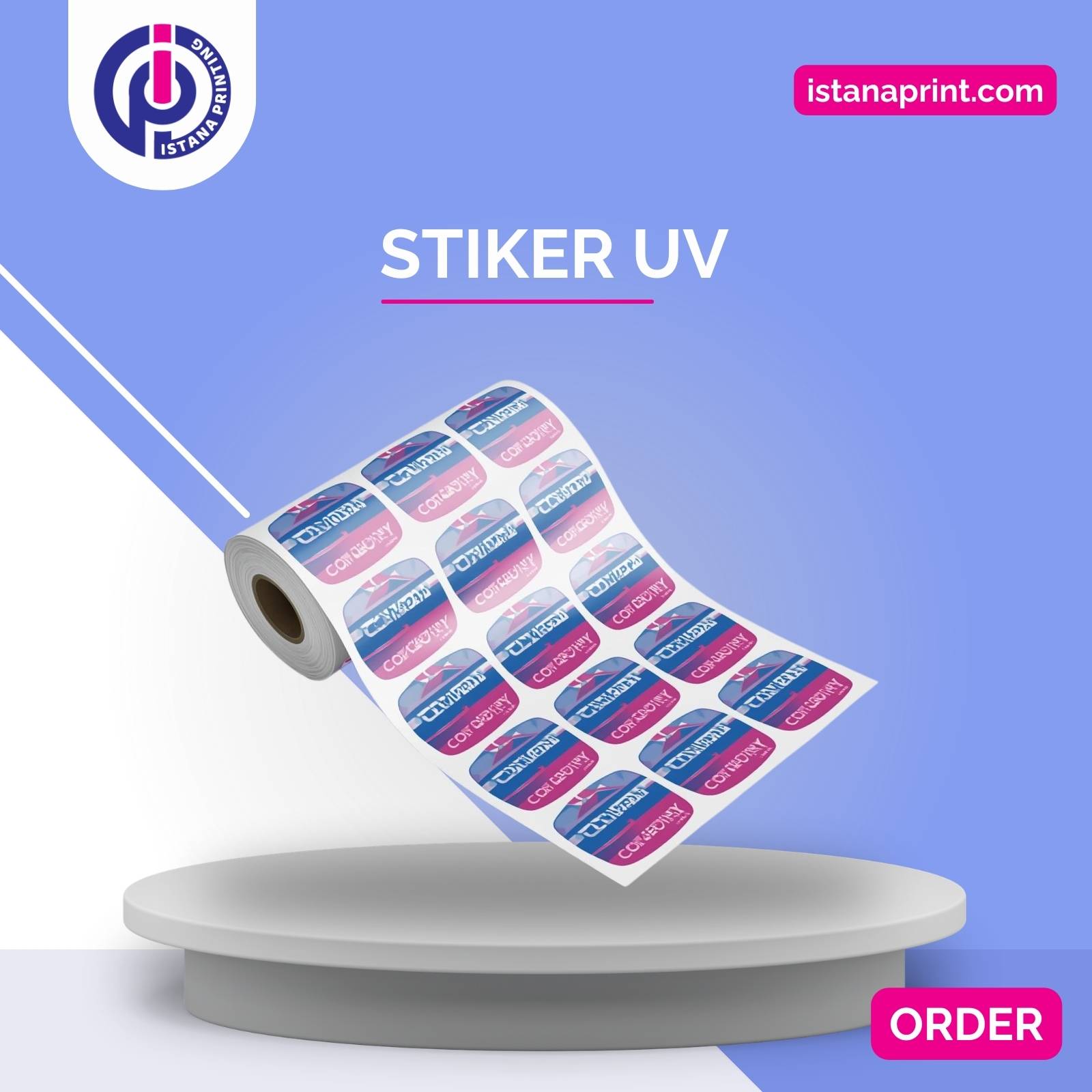 Tempat Cetak Murah Stiker UV di Jakarta