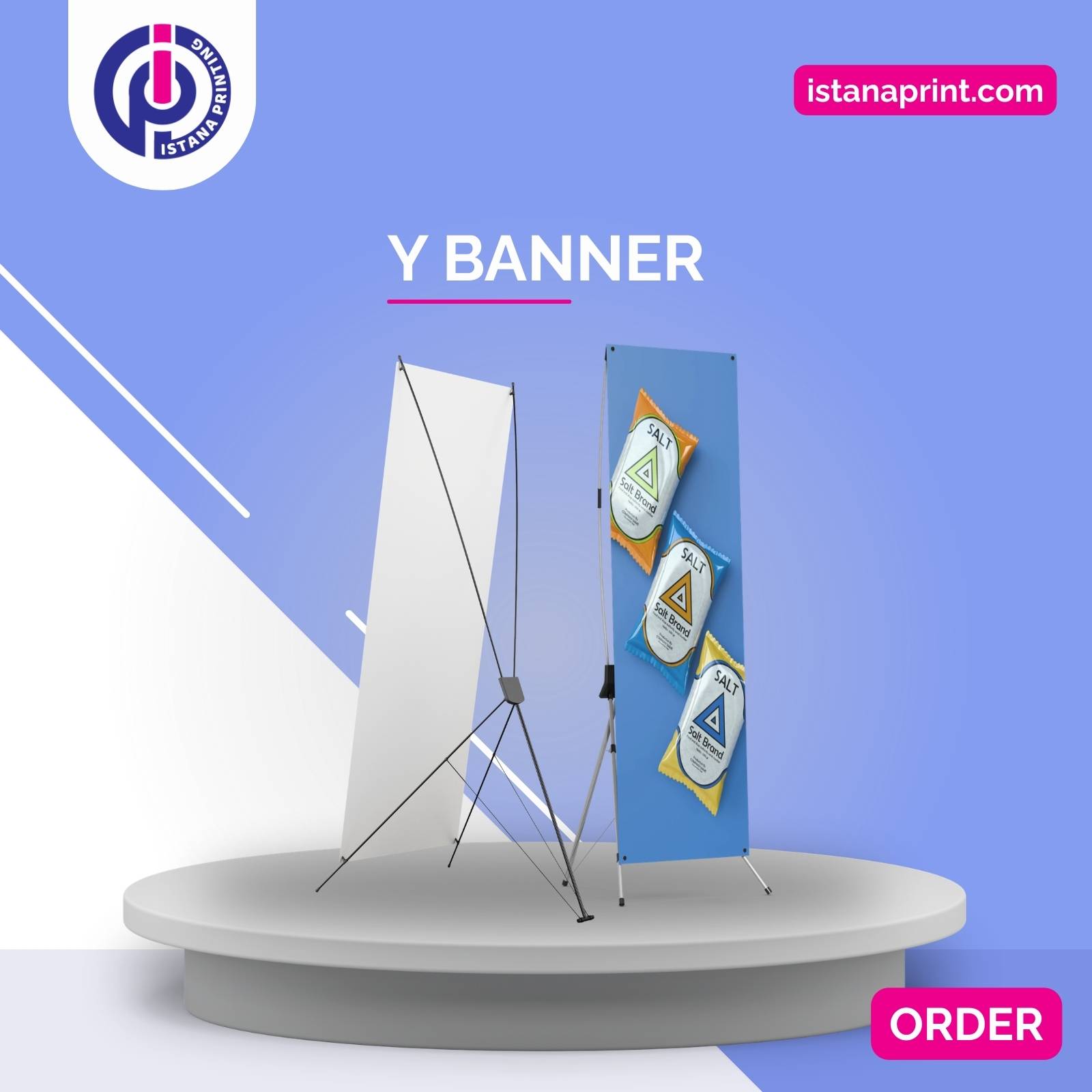 Tempat Cetak Murah Y Banner di Jakarta